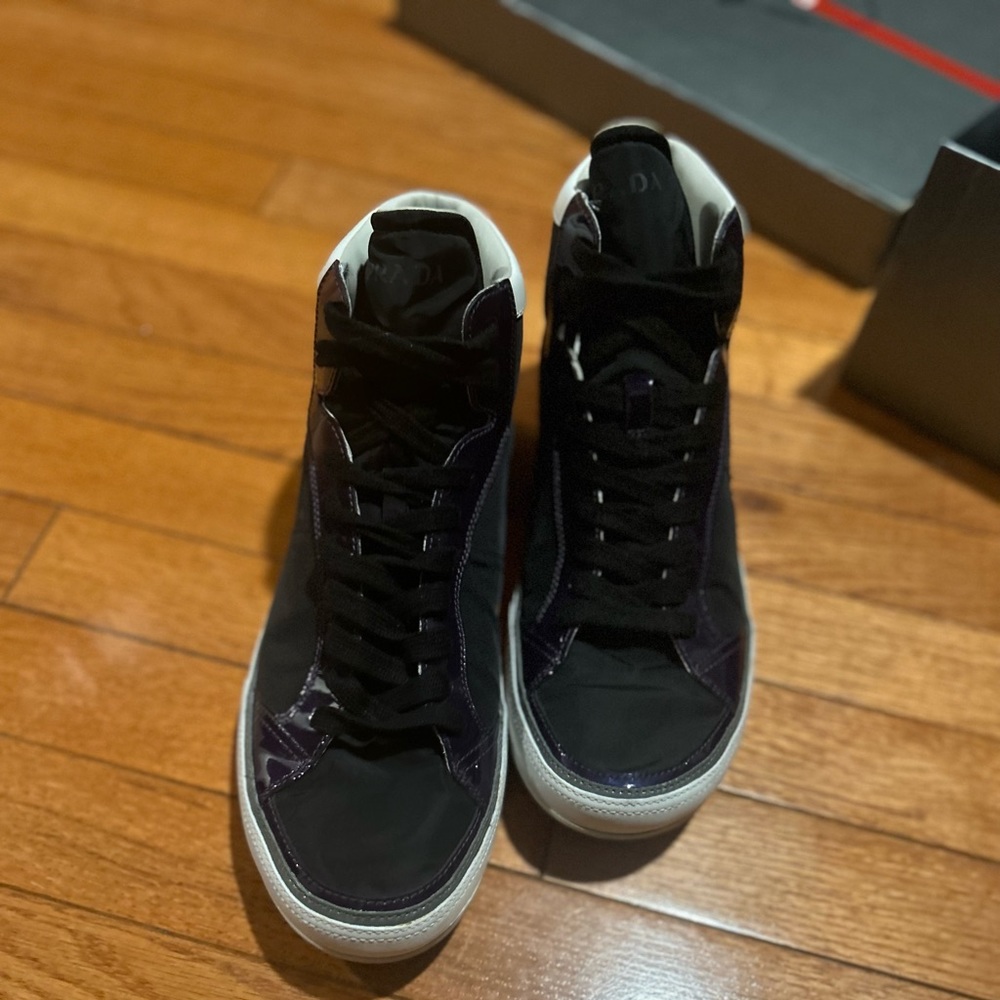 SOLD!!!!Prada Authentic Hi-Top Sneaker